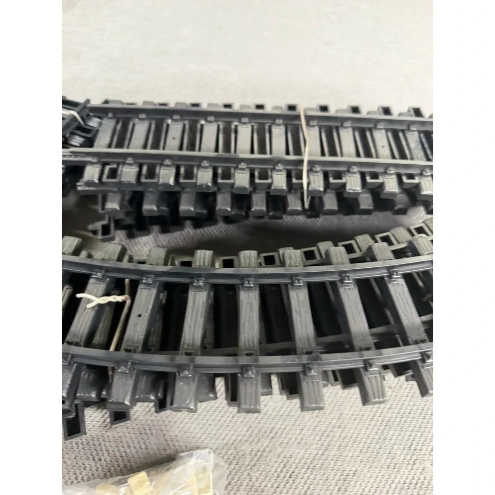 Bachman Plastic Toy Train Track Lot Curved Straight Pieces and Road Signs